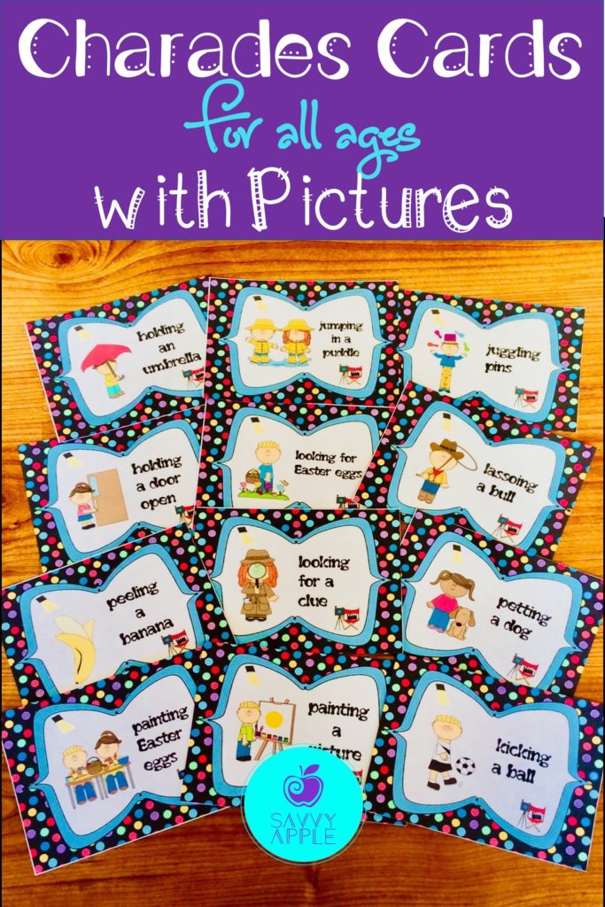 Free Printable Charades Ideas For Kids Easy