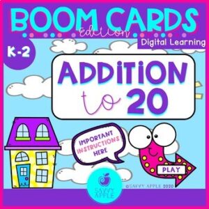 Addition to 20 Boom Cards Digital Learning Distance Learning