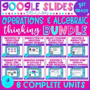 Operations and Algebraic Thinking 1st Grade Math Google Slides Distance Learning