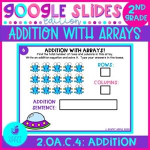 Addition With Arrays 2nd Grade Math Google Slides Distance Learning