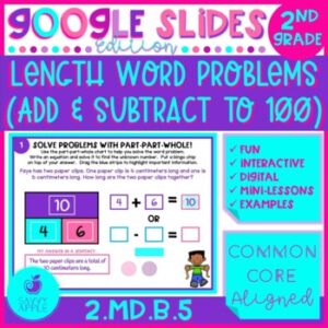 Word Problems Length 2nd Grade Google Slides Distance Learning