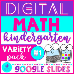 Kindergarten Math Activities Google Slides Variety Pack 1 Distance Learning