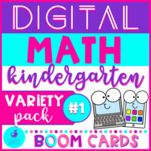 Kindergarten Math Activities Boom Cards Variety Pack 1 Distance Learning